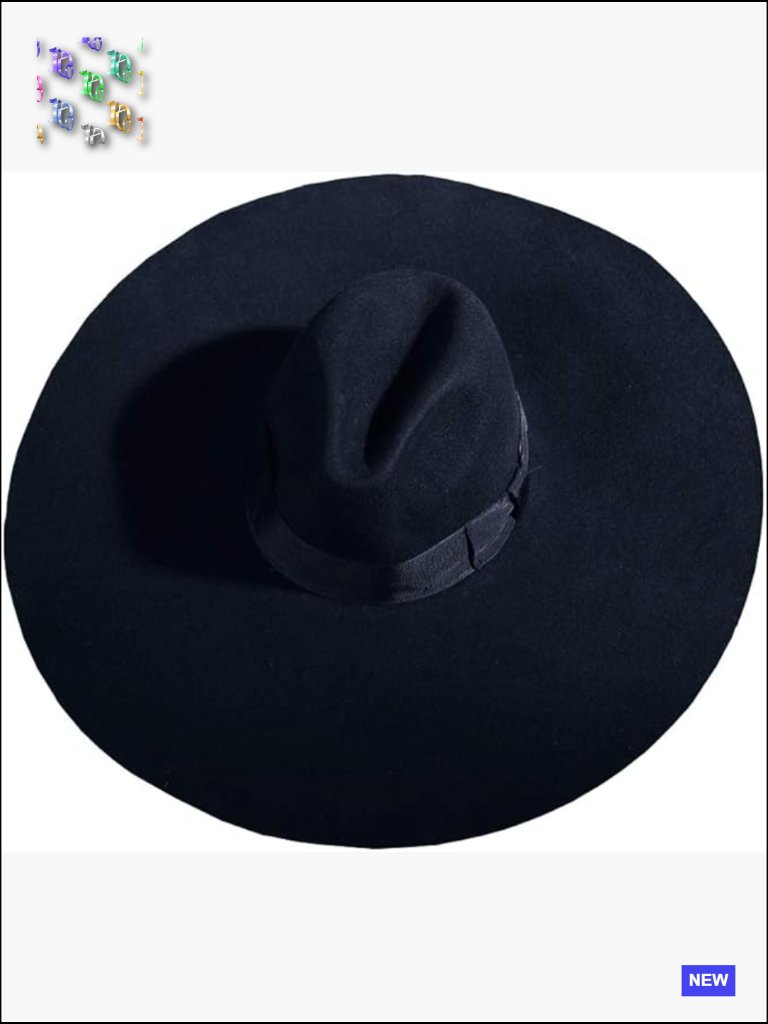 Classic Style Floppy Wide Brim Fedora Hat Modern Chic Wool Material Adjustable